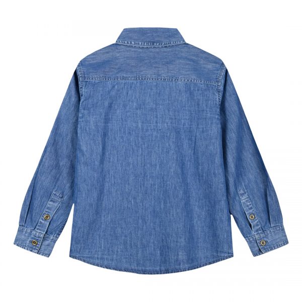 Denim button up shirt for boys