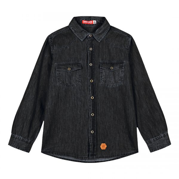 Denim button up shirt for boys