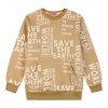 Printed fleece pullover for boys