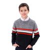 Stripped knit pullover for boys