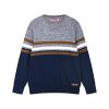 Stripped knit pullover for boys