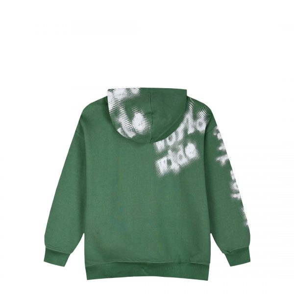 Printed fleece hoodie for boys