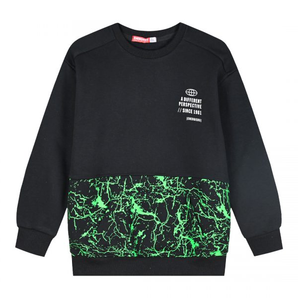 Printed fleece pullover for boys