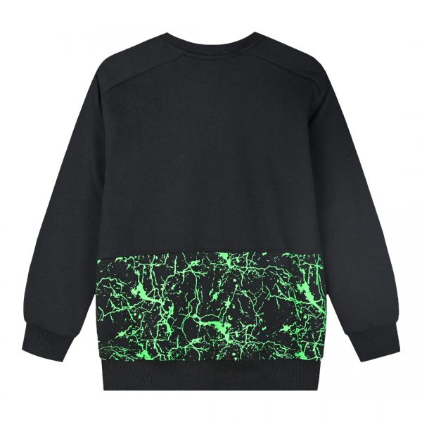 Printed fleece pullover for boys