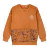 Printed fleece pullover for boys