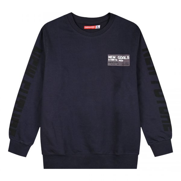 Fleece sweatshirt with prints for boys