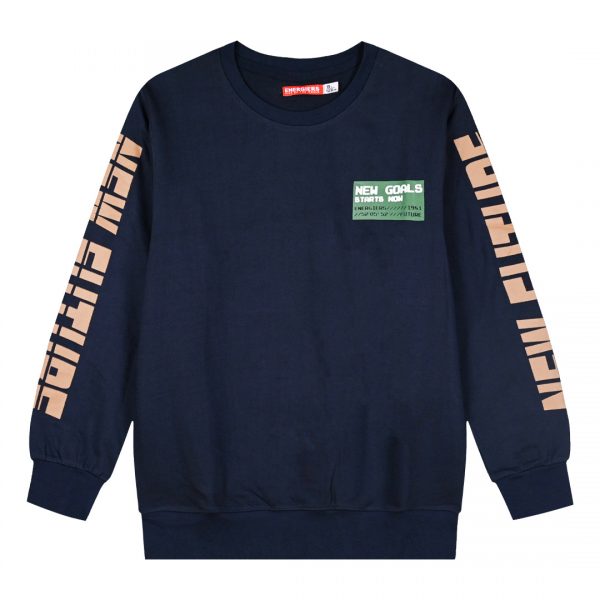 Fleece sweatshirt with prints for boys