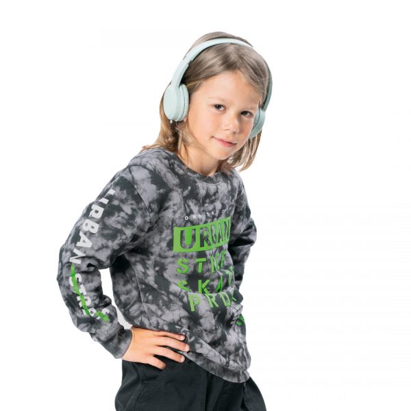 Printed fleece sweatshirt for boys