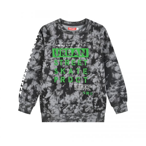 Printed fleece sweatshirt for boys