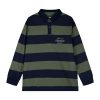 Stripped long sleeve polo for boys