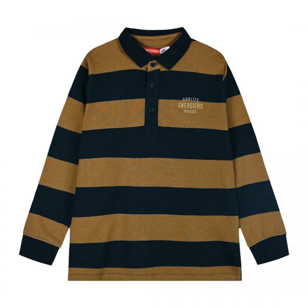 Stripped long sleeve polo for boys