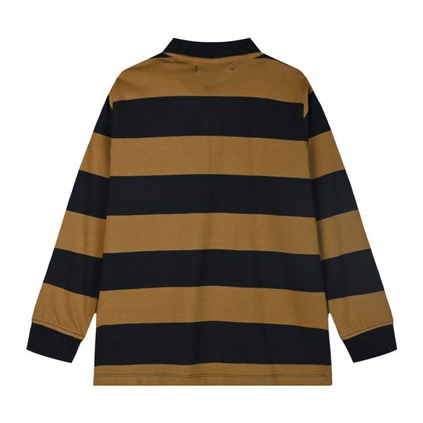 Stripped long sleeve polo for boys