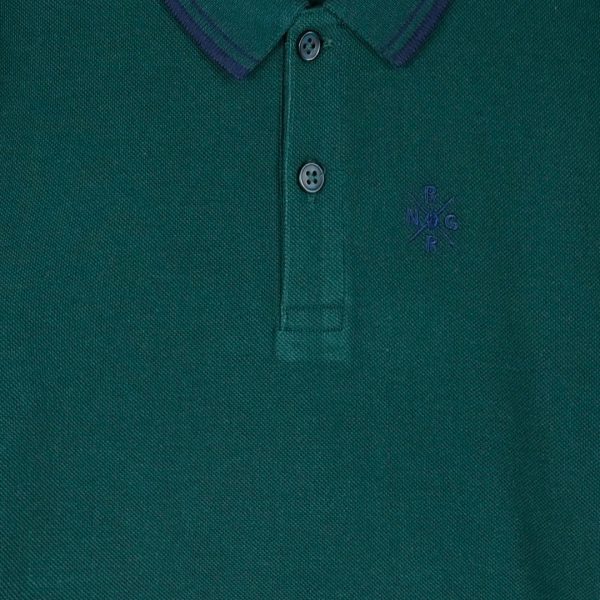 Long sleeve polo for boys