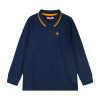 Long sleeve polo for boys