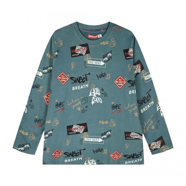 Long sleeve jersey shirt for boys