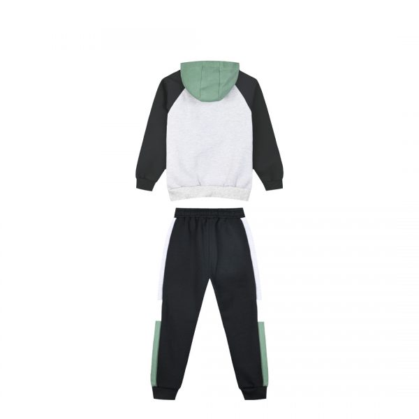 Fleece tracksuit with jacket for boys