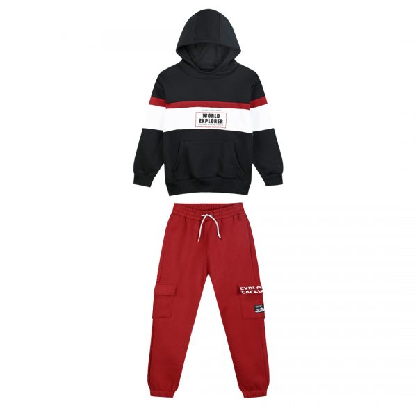 Fleece tracksuit set for boys