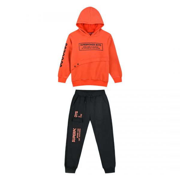 Fleece tracksuit set for boys