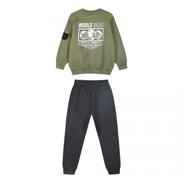 Fleece tracksuit set for boys