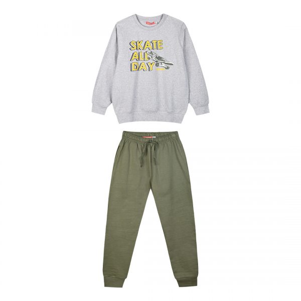 Fleece tracksuit set for boys