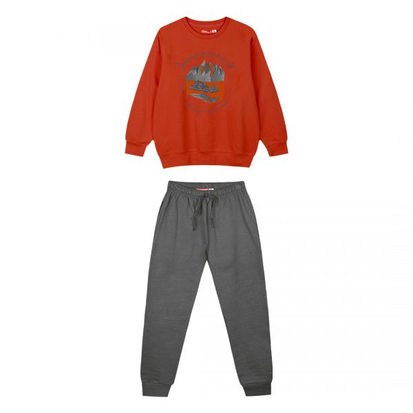 Fleece tracksuit set for boys