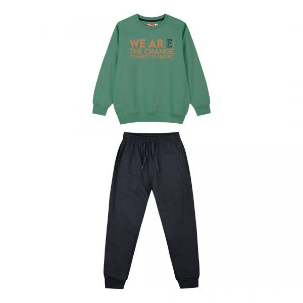 Fleece tracksuit set for boys