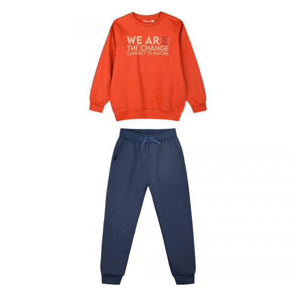 Fleece tracksuit set for boys