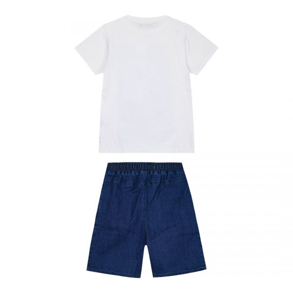 Boy΄s jersey t-shirt with denim bermuda set