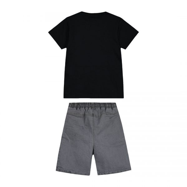 Boy΄s jersey t-shirt with denim bermuda set