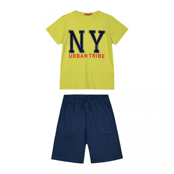 Boy΄s jersey set with a print on the front side