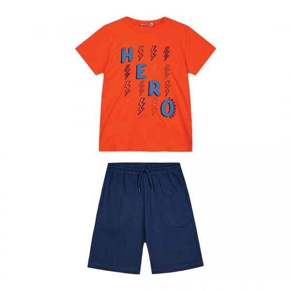 Boy΄s jersey set with a print on the front side