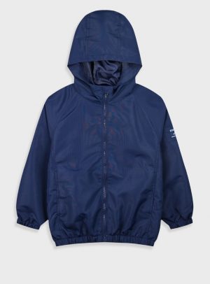 Light jacket with hood for boys