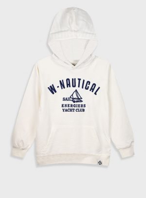 Pullover hoodie with embroidery for boys