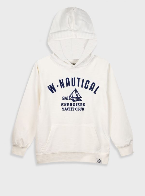 Pullover hoodie with embroidery for boys