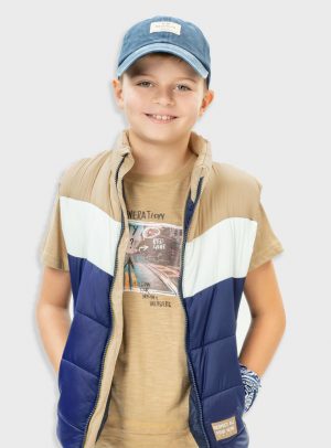 Sleeveless vest jacket for boys