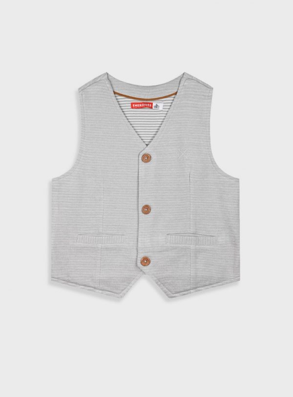 Jacquard vest for boys