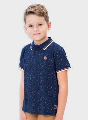 Printed polo for boys