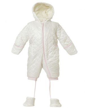 Energiers quilted snowsuit for baby girls (3 - 24 Months)