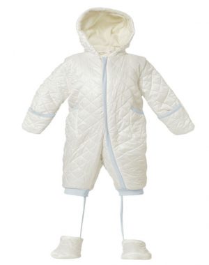 Energiers quilted snowsuit for baby girls (3 - 24 Months)