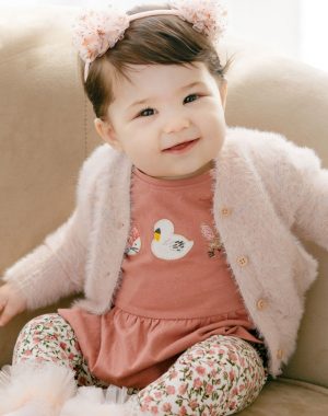 Lurex infant cardigan for Girls (0 -15 months)