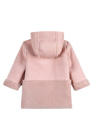 Baby mouton coat for Girl with hood. (6-24 Months)