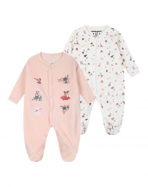 Baby Cotton, Macho Romper 2 Pieces for Girls (3-18 Months)