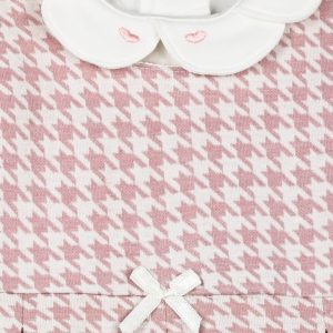 Baby Girl set. Poplin dress with full-length bodysuit (0-18 Months)