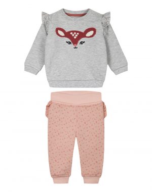 Baby Girl 2-piece set, easy opening (3-18 Months)