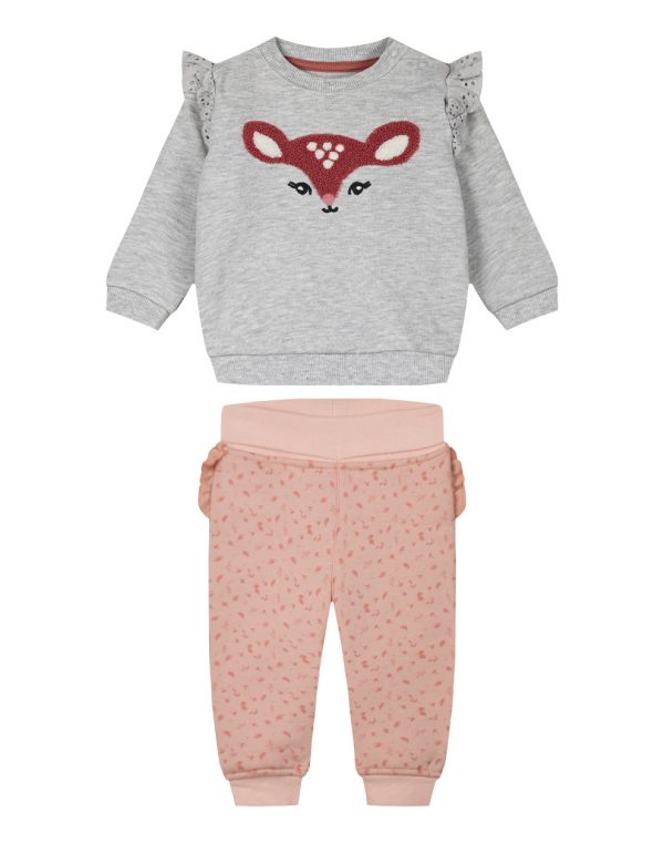 Baby Girl 2-piece set, easy opening (3-18 Months)