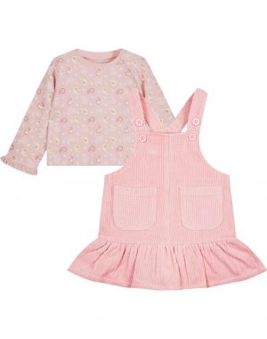 Set shirt and dress for baby girls (3 - 18 months)