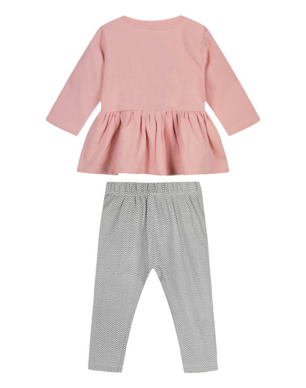 Baby Girl Cotton Tunic and Leggings Set (Age range: 3 Months -18 Months)