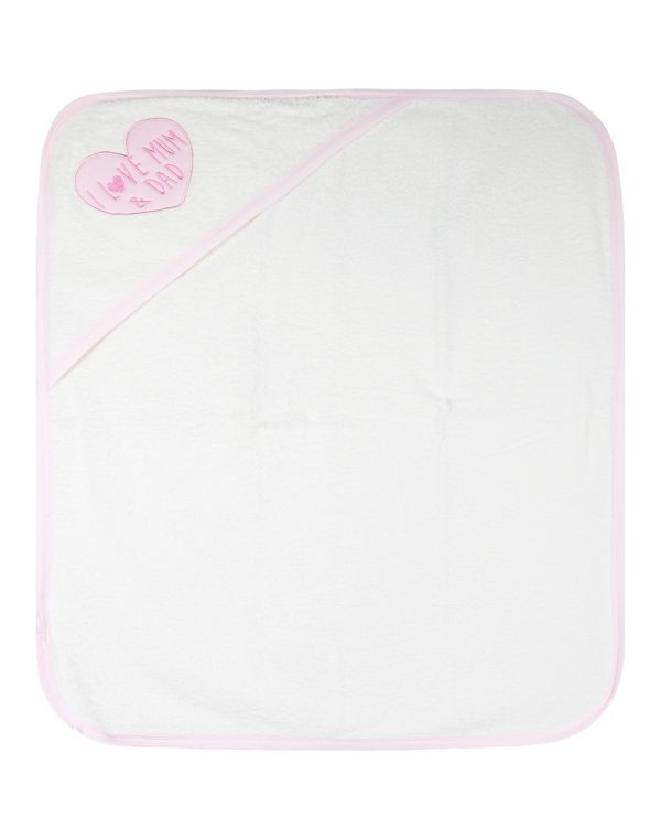 Energiers baby bath towel for girls