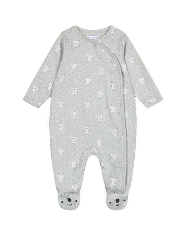 Cotton romber for premature baby-girl, with buttons for easy opening. Made up to 18 months