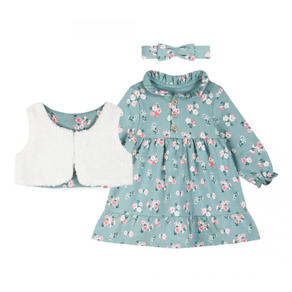 Baby dress with jacket and headband for girls ( 6 - 18 months)